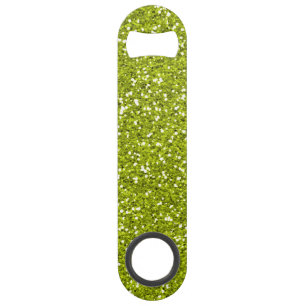 Stijlvol Lime Green Glitter Speed Flessenopener