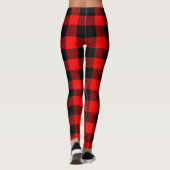 Stijlvol Lumberjack Rustic Buffalo Pset Leggings (Achterkant)