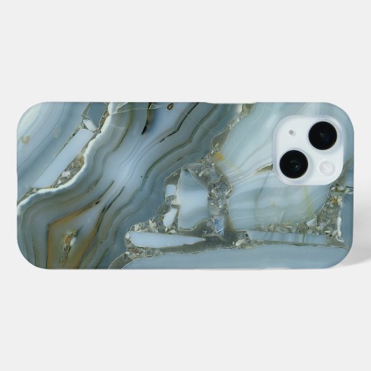 Stijlvol luxe tijdloos grijs goud marmer Case-Mate iPhone case (Achterkant (horizontaal))