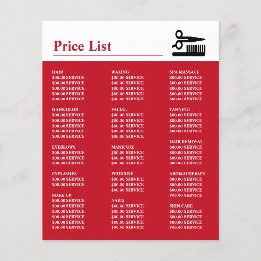 Stijlvol Make-upontwerp, Visagist, Schoonheidssalo Flyer (Achterkant)