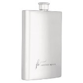 Stijlvol Manuscript Monogram Modern Gepersonalisee Flacon (Rechts)