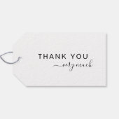 Stijlvol Manuscript Monogram Modern Minimalist Cadeaulabel (Achterkant Horizontaal)