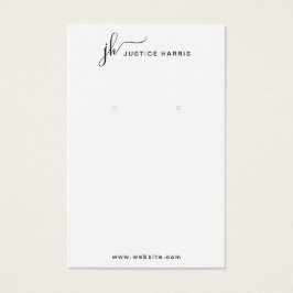 Stijlvol Manuscript Monogram Modern Professional Visitekaartje