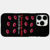 stijlvol meisje Case-Mate iPhone case (Achterkant (horizontaal))
