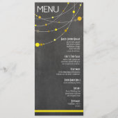 Stijlvol menu | geel karton (Voorkant)