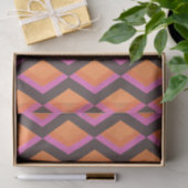 Stijlvol Mid Century Mod Pattern in Pink en Brown Tissuepapier (Geschenk)