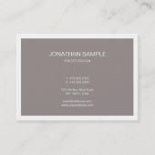 Stijlvol, minimaal design bruin design visitekaartje (Voorkant)