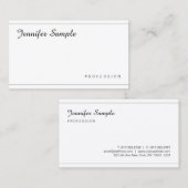 Stijlvol, minimalistisch, modern visitekaartje (Voorkant / Achterkant)