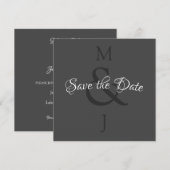 Stijlvol minimalistisch sparen de datum save the date (Voorkant / Achterkant)