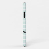 Stijlvol Mint Green Stripes Waterverf Anchor Case-Mate iPhone Case (Achterkant/rechts)