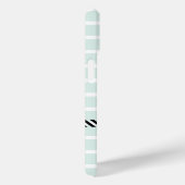 Stijlvol Mint Green Stripes Waterverf Anchor Case-Mate iPhone Case (Achterkant / Rechts)