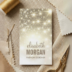 Stijlvol mode - Kleinere glanzen met Gold Glitter Visitekaartje