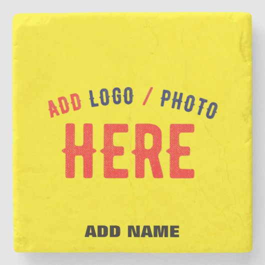 STIJLVOL MODERN AANGEPAST HELDER GEEL GEVERIFIEERD STENEN ONDERZETTER (Voorkant)