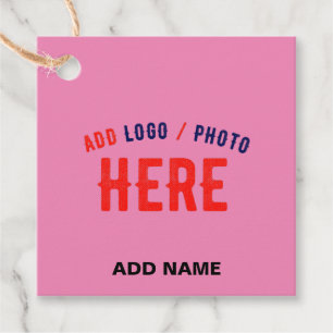 STIJLVOL MODERN AANGEPAST SCHATTIGE HOT PINK GEVER BEDANKJES LABELS