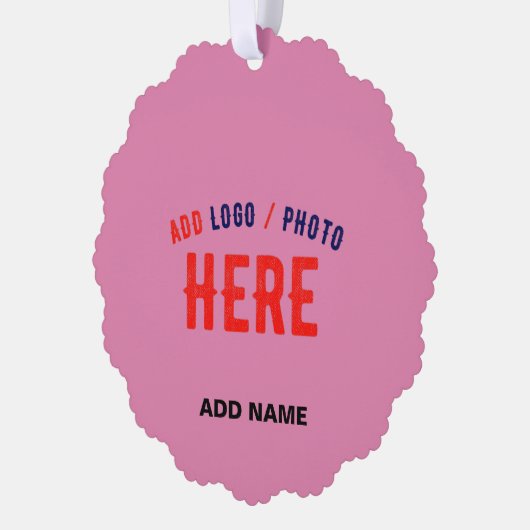 STIJLVOL MODERN AANGEPAST SCHATTIGE HOT PINK GEVER ORNAMENT KAART (Links)