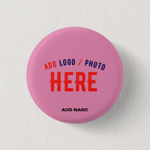 STIJLVOL MODERN AANGEPAST SCHATTIGE HOT PINK GEVER RONDE BUTTON 3,2 CM