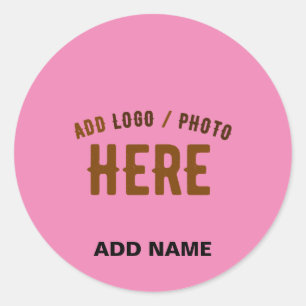 STIJLVOL MODERN AANGEPAST SCHATTIGE HOT PINK GEVER RONDE STICKER