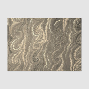 Stijlvol modern Abstract Beige Swirl Marble Patter Tissuepapier