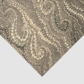 Stijlvol modern Abstract Beige Swirl Marble Patter Tissuepapier (Detail)