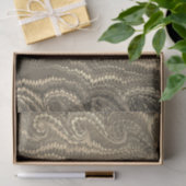Stijlvol modern Abstract Beige Swirl Marble Patter Tissuepapier (Geschenk)