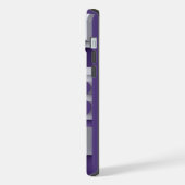 Stijlvol modern abstract geometrisch lavendelwit iPhone hoesje (Linkerkant)