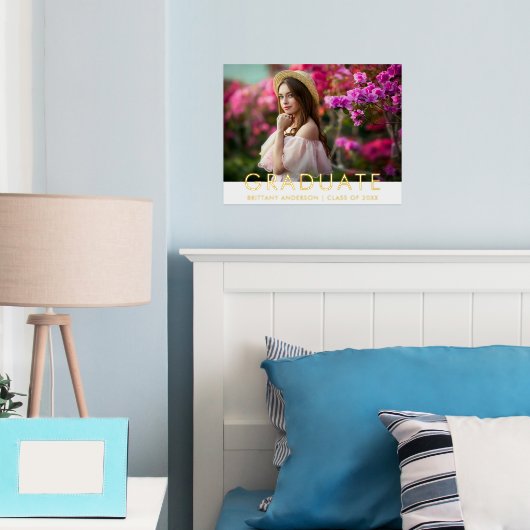 Stijlvol modern Afstuderen goud Folie Afdrukken (Insitu (Slaapkamer))