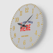 STIJLVOL MODERN  ASH GEVERIFIEERD BRANDED GROTE KLOK (Hoek)