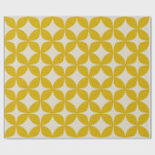 Stijlvol modern Boho Patroon in Mustard Yellow Cadeaupapier (Vlak)