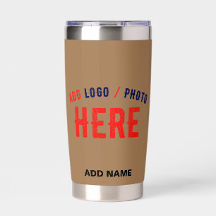 STIJLVOL MODERN  BRUIN GEVERIFIEERD BRANDED GEÏSOLEERDE DRINKBEKER