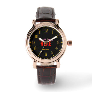 STIJLVOL MODERN BRUIN GEVERIFIEERD BRANDED HORLOGE