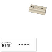 STIJLVOL MODERN BRUIN GEVERIFIEERD BRANDED RUBBERSTEMPEL (Gestempeld)