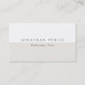 Stijlvol Modern Clean Design Sjabloon Professional Visitekaartje (Voorkant)