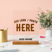 STIJLVOL MODERN  CLEAR GEVERIFIEERD BRANDED ACRYL BORD (Huwelijk)