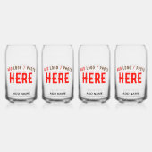 STIJLVOL MODERN CLEAR GEVERIFIEERD BRANDED BLIKVORM GLAS (Achterkant)