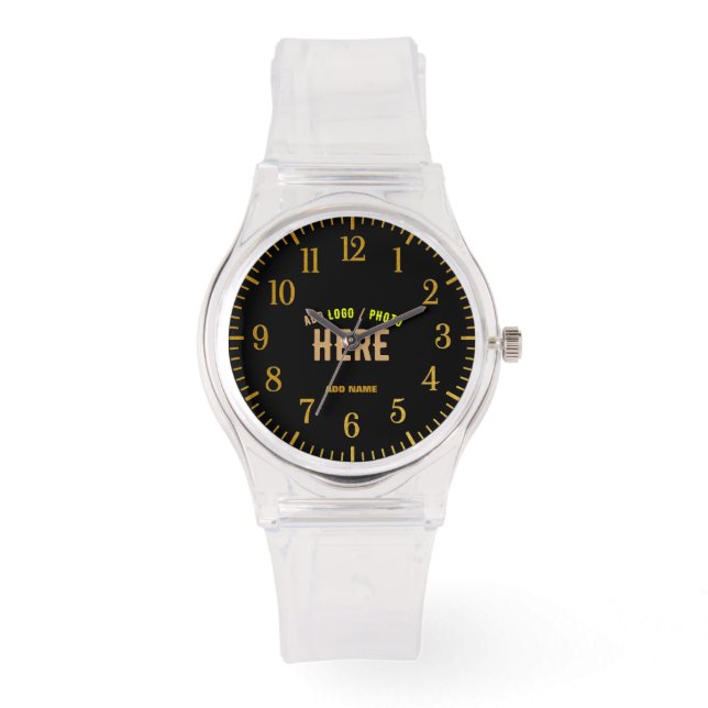 STIJLVOL MODERN  CLEAR GEVERIFIEERD BRANDED HORLOGE (Voorkant)
