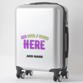 STIJLVOL MODERN  CLEAR GEVERIFIEERD BRANDED STICKER (Koffer)