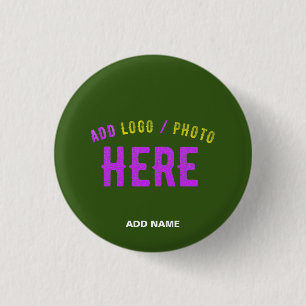 STIJLVOL MODERN CUSTOM FOREST GROEN GEVERIFIEERD M RONDE BUTTON 3,2 CM