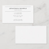 Stijlvol, modern design, schoon, wit tiendy visitekaartje (Voorkant / Achterkant)