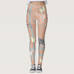 Stijlvol modern eclectisch Sinaasappel Leggings