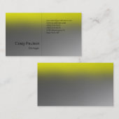 Stijlvol modern Geel Visitekaartje (Voorkant / Achterkant)