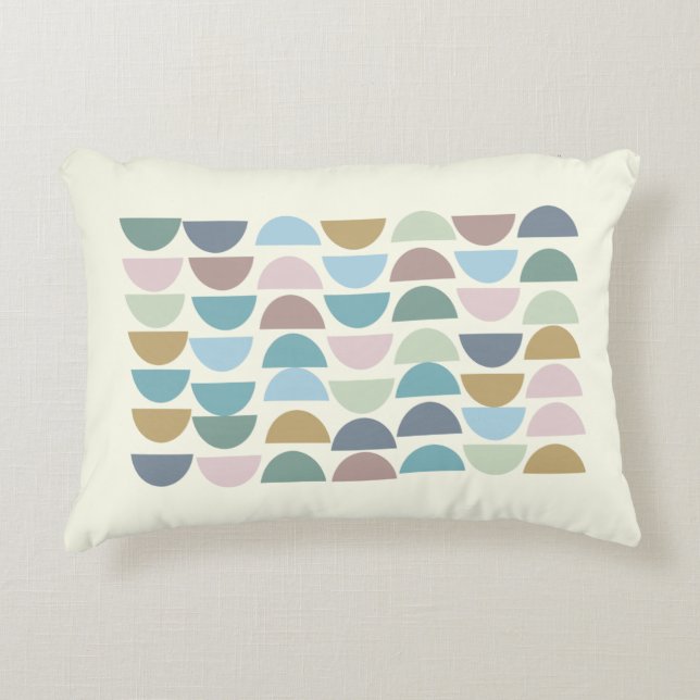 Stijlvol, modern geometrisch accent kussen (Voorkant)