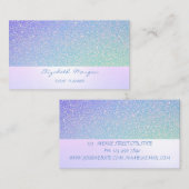 Stijlvol, modern, glitterig visitekaartje (Voorkant / Achterkant)