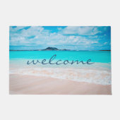Stijlvol modern Hawaii tropisch strand Welkom Deurmat (Voorkant)