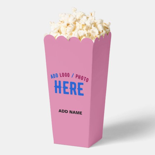 STIJLVOL MODERN HOT PINK MERK POPCORN BEDANKDOOSJES (Popped)