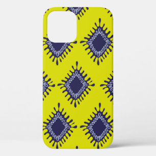 Stijlvol modern ikat tribaal naadloos patroon iPhone 12 hoesje