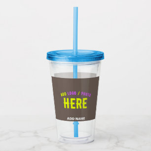 STIJLVOL MODERN KOFFIE GEVERIFIEERD MERK ACRYL DRINKBEKER
