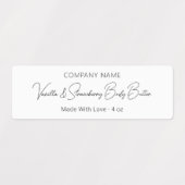 Stijlvol Modern Lettertype Script Schoonheidsprodu Labels (Design 2)