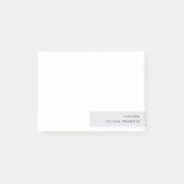 Stijlvol modern, minimaal blauw grijs kleurenblok post-it® notes (Voorkant)