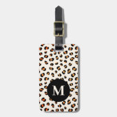 Stijlvol Modern Monogram Bagagelabel (Voorkant verticaal)