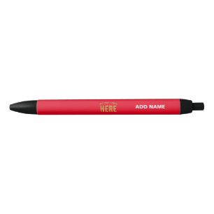 STIJLVOL MODERN ROOD GEVERIFIEERD BRANDED ZWARTE INKT PEN